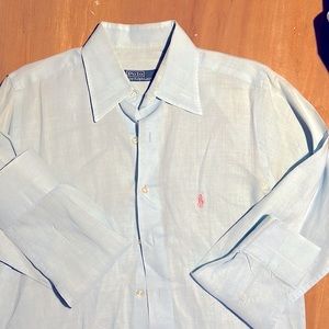 Ralph Lauren men’s button down linen shirt